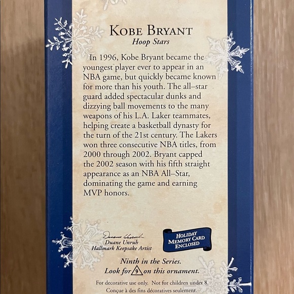 Hallmark Keepsake Kobe Bryant - Picture 2 of 3